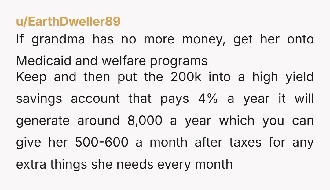 u/tdl59 Unless there's something written that you haven't discovered, you may never know why you were chosen as beneficiary. And you are 100% correct, legally it's all your money. Does...