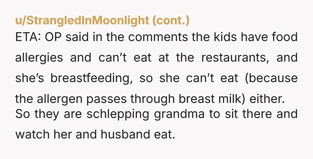 u/KaleidoscopeWorth422 ESH- I think the way to approach this was to say “Hey MIL we are switching our car seats and can no longer fit someone in the middle. We’ll...