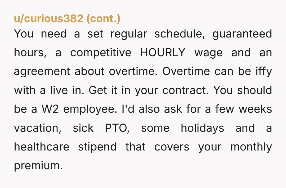 u/purplepeopletreater Salary is the reason. Salary is a way to not pay overtime. If you live there, you will never really be “off.” Also, it’s a huge ask to have...