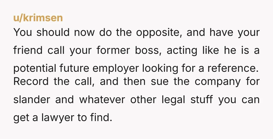u/darkblue2382 You can sue for any remarks made by your former employer that can be marked as opinion and not objective fact that result in you not getting a job....