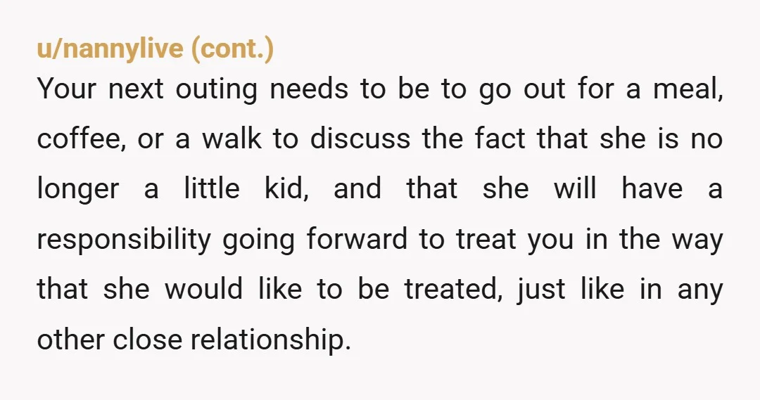 u/pralinequeen NTA. 13 is old enough to know FAFO and that actions have consequences. You should tell your sister that she should use this as an opportunity to have a...