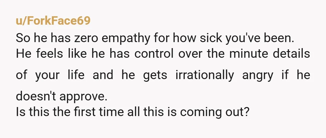 u/Azure_phantom
This isn’t a man to have a baby with. He has some ignorance around pregnancy and food in general.