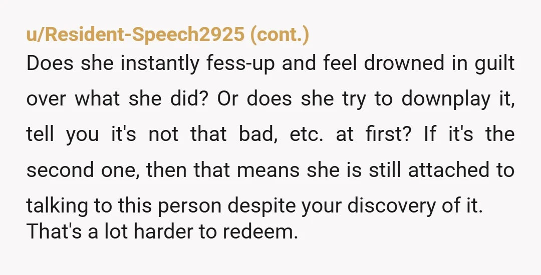u/Competitive_Use9207 You should get a paternity test for your daughter. There's still a possibility she's communicating with him in other ways, or that his infidelity may have even led to...