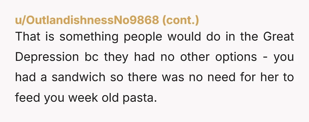 u/ExtraEmuForYou Fun fact: old pasta is one of the largest contributors to food borne illness. The combination of right pH, nutrients, moisture content, etc. is perfect for the growth of...