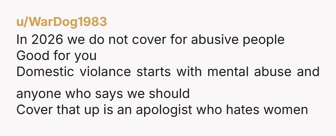 u/WyvernUlster You were one of the few people in a position to warn her without guessing or gossiping. You had first hand reasons, you kept it factual, and you even...