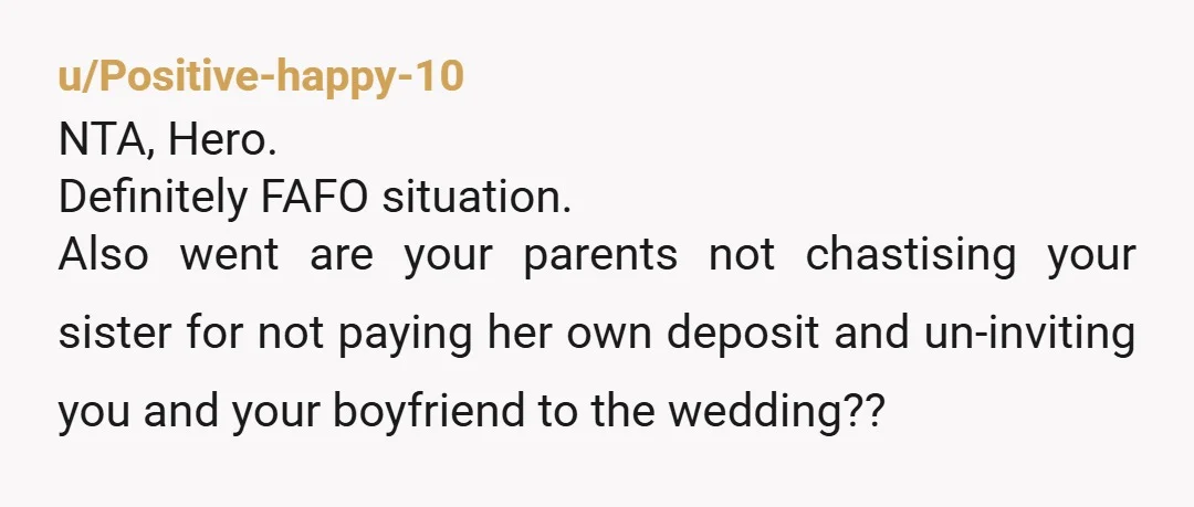 u/Swordofsatan666 INFO: Im confused, what do you mean by: “She insisted that the deposit is non-refundable so there’s nothing i can give to her.” Why would you be giving anything...