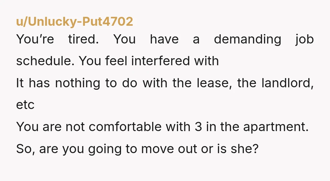 u/Any-Celebration-6566 I think the morning interactions in the kitchen and her being there all the time are too separate things. For the mornings - just tell her that you're not...
