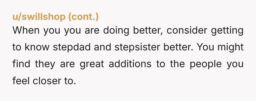 u/Hopeful_Mopeful NTA. At all. You made it clear you wanted to catch up with your mother just the two of you. I’d be embarrassed as hell if I was any...