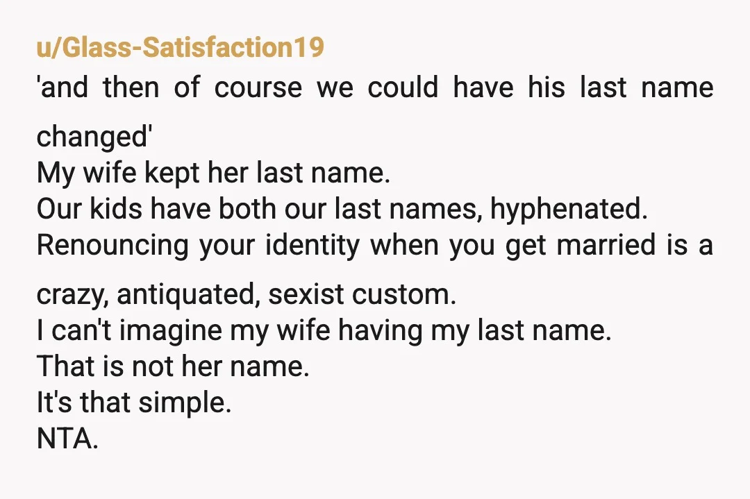 u/NotAtAllExciting
NTA but this is foreshadowing how your life is going to be. Fiancé needs a backbone.