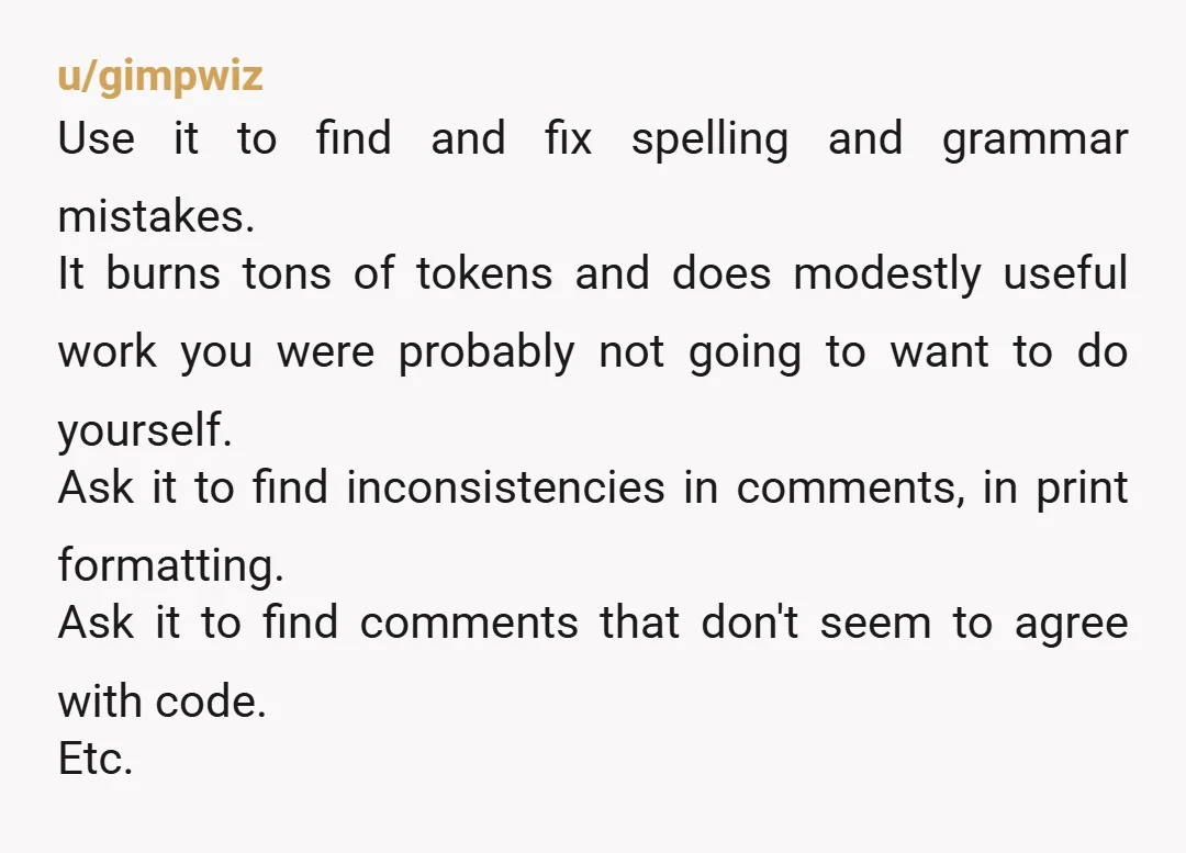 u/dlc741 I would explain that I also don't use the J key on my keyboard that frequently because it's not needed that frequently. If/when there is a need, then I...