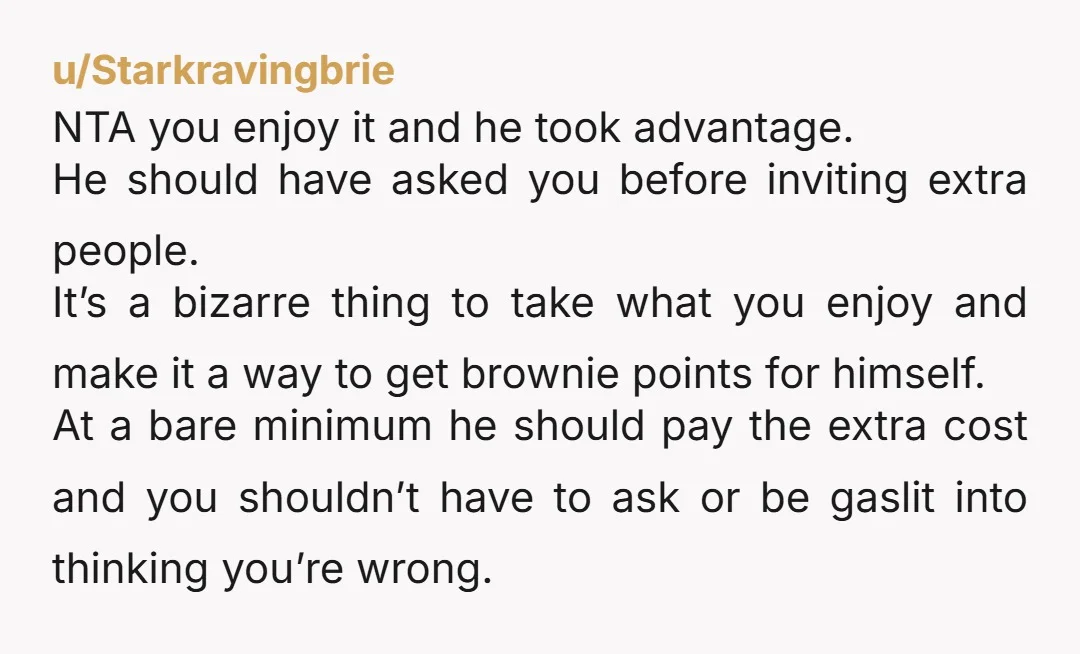 u/Icy_Butterscotch3139 NTA. I've never lived with a partner so I can't speak to dividing costs (I am married and we have combined finances), BUT I would look at it as...