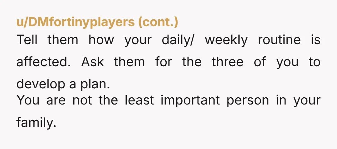 u/ReadMeDrMemory NTA. This is WHY the caseworker asks for your input. Tell it like it is.