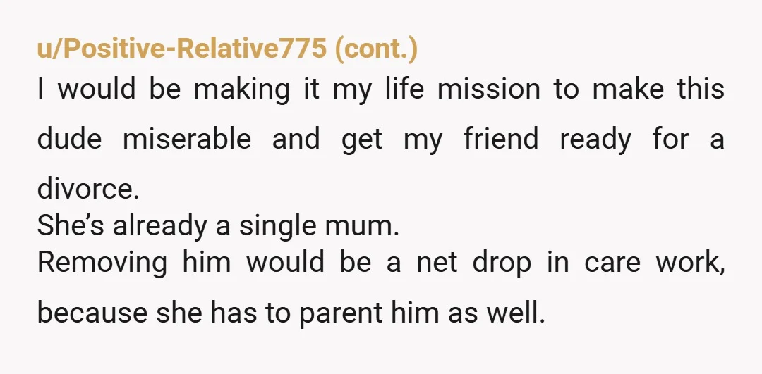 u/Sandman1025 NTA. Dad of 2 boys under age of 9 and nothing pisses me off more than lazy, uninvolved dads. It’s not rocket science, it’s freaking bedtime. Amd it’s appalling...