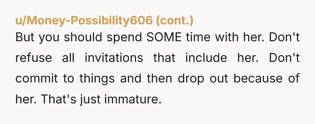 u/Brownie-0109 Kids should always come first If you only see him once a week, and you want solo time with him, he should respect that