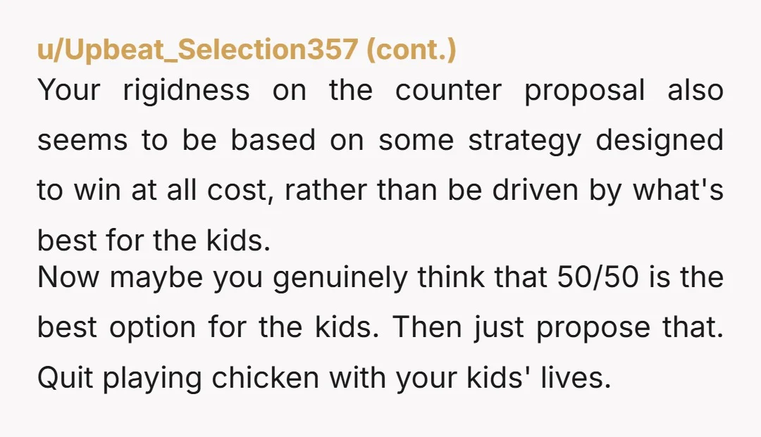 u/CarryOk3080 Esh does ANYONE care what the kids want or whats best for them?