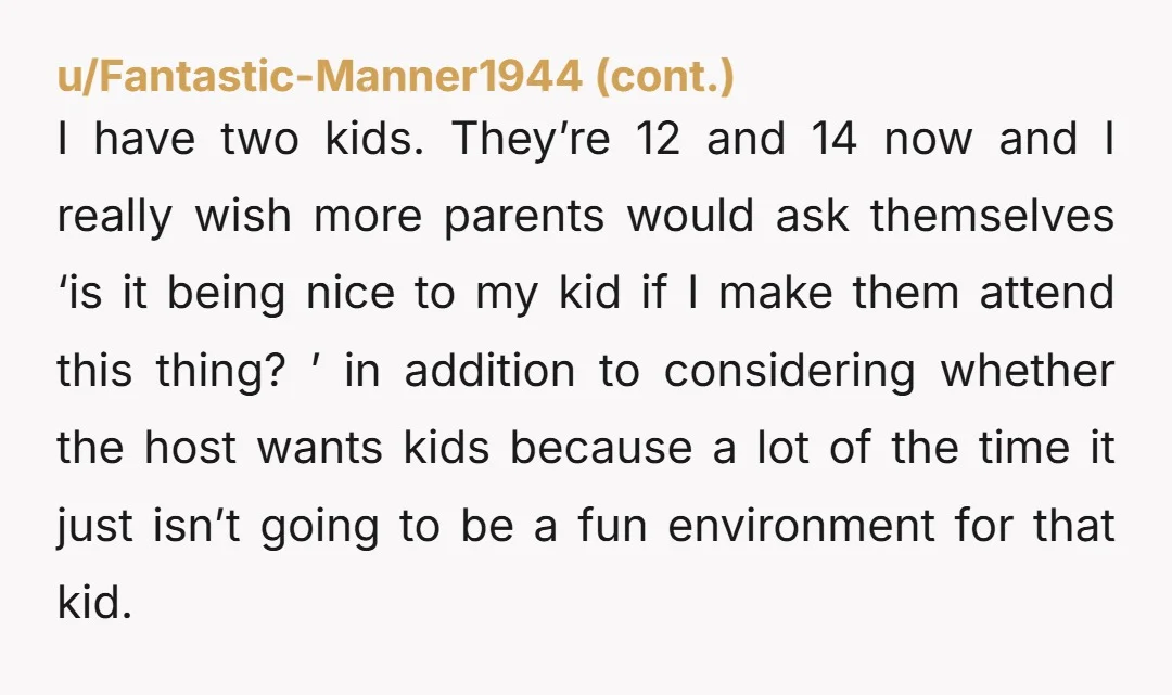 u/chromik13 NTA, I don’t even have kids but it drives me bonkers when people try and bring their kids to a kid free event. I know this one girl who...