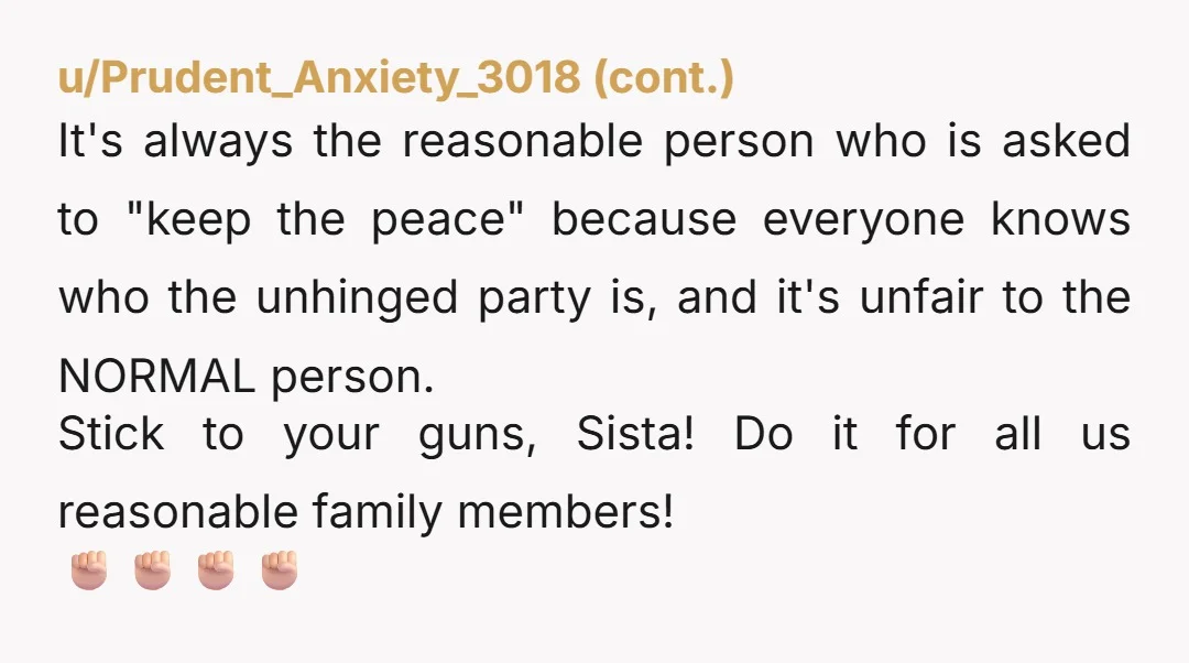 u/FeedbackLoopAgain NTA. You should inform the relatives who don’t know the reason for your absence exactly why you weren’t there: that your sister is still holding a grudge over minor...