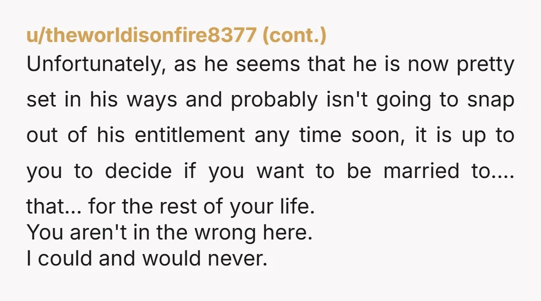 u/JuucedIn Why in the world are you planning to marry someone like this?