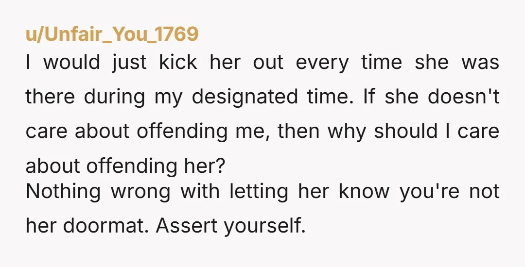 u/goddessofspite
NTA.
She’s trying to make it a you issue.
Saying you take it strict.
It’s not you it’s the system and she needs to follow it like everyone else.
