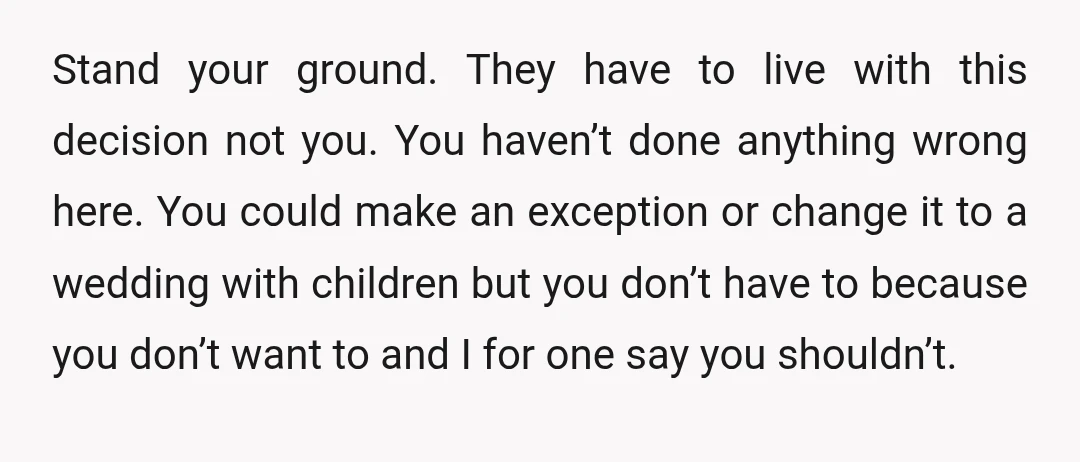 u/MelodyRaine NTA Your brother and parents are trying to blackmail you into doing what he wants instead of what you and your fiancé decided on for your wedding. That is...