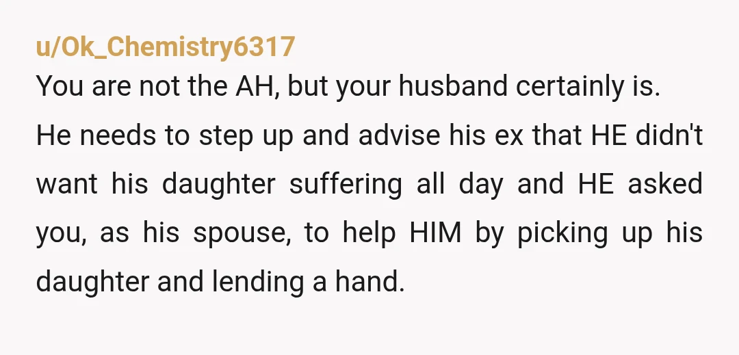u/tommo1313 NTA. This isn't a game about parenting points in the Game of Life, this is about supporting a child when they need it. Some kids breeze through their periods...