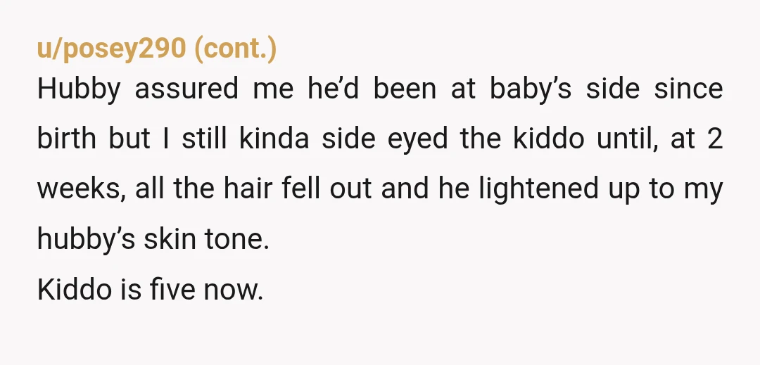 u/EvilFinch Ehm... 13. Oktober 2015. They got the results yesterday. That was a monday. The original post was made on the 8. Oktober. She didn’t do a paternity test then....