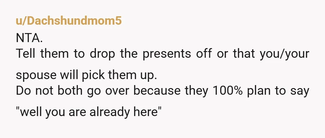 u/jrm1102
NTA - maybe just follow up, but sure you can turn down this plan