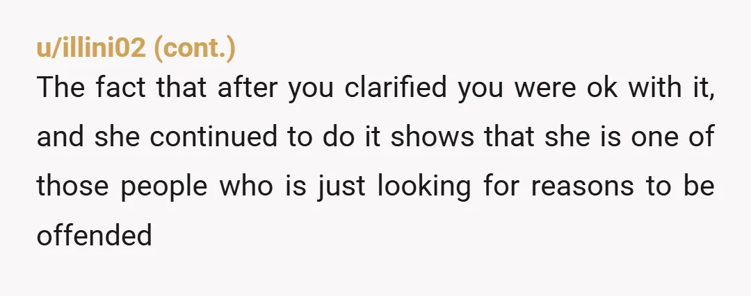 u/calacmack
YWBTA if you didn't support your friend. This woman is ignorant and she is posturing. NTA.