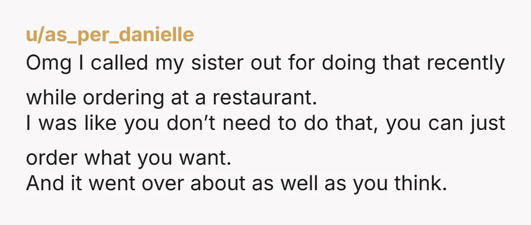 u/Over-Method-1216 NTA. In the future I'd recommend the deadpan answer of "OH then you shouldn't take one" and immediately return to your task giving them 0 attention. As a woman...