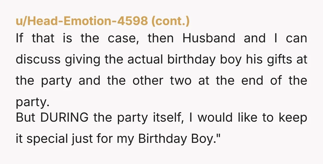 u/Lopsided_Dot2236 100% not. It's absolutely ridiculous to even ask for a three yo to share his birthday. People are unbelievable.