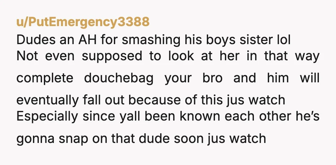 u/PutEmergency3388
Ruined his friend group cause you were horny lol
You didn’t even like the guy enough to date him just wanted D what a s word