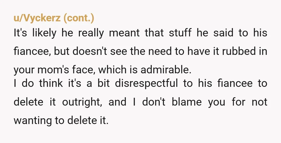 u/SunsetRegitse If she wants to post the video, delete the sound and put a sweet love song on the video instead, problem solved. Also the fact that he doesn't want...