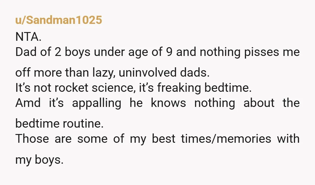u/VexedVixen69 NTA his wife was literally UNCONSCIOUS and he couldn't figure out bedtime? She had a fever of 104° and he couldn't figure out pj's or sippy cups or something...