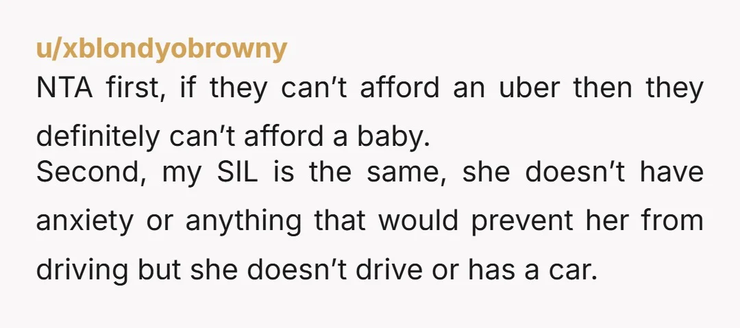 u/itsnotlikewereforkin NTA. This is the definition of irony... She accused you of not seeing her as an independent adult as she was sitting in your car depending on you to...