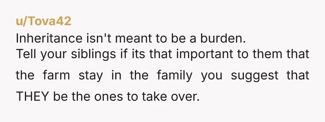 u/Appropriate_Tap6016 NTA Every single point your siblings make can be turned around on them. 1. They haven’t worked there. They haven’t given any of their years yet. 2. They’re selfish...
