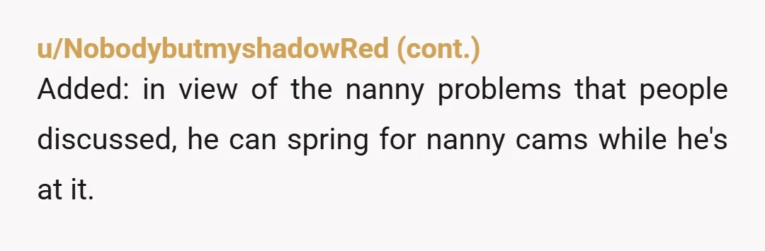u/shammy_dammy
NTA.  Yeah, there are some red flags here and you should definitely start looking out for yourself.