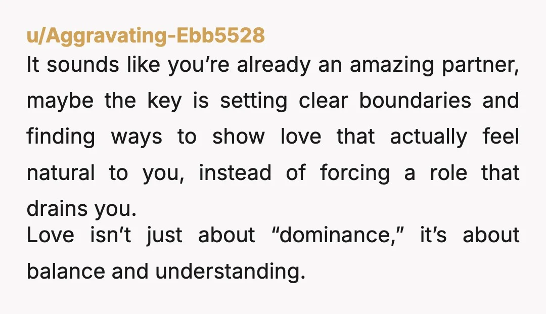 u/Sparkle_Princess321 NTA, but this situation is really really hard. It impacts your self worth and desire for intimacy, it affects your relationship whether it seems like it is or not....