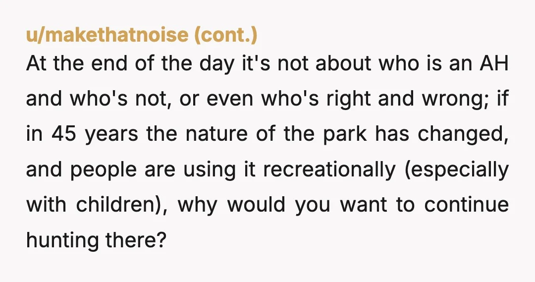 u/AdvertisingKey1675 While its legal to hunt there… do you really feel comfortable hunting in an area that apparently has so much civilian hiking and jogging? I feel like I would...