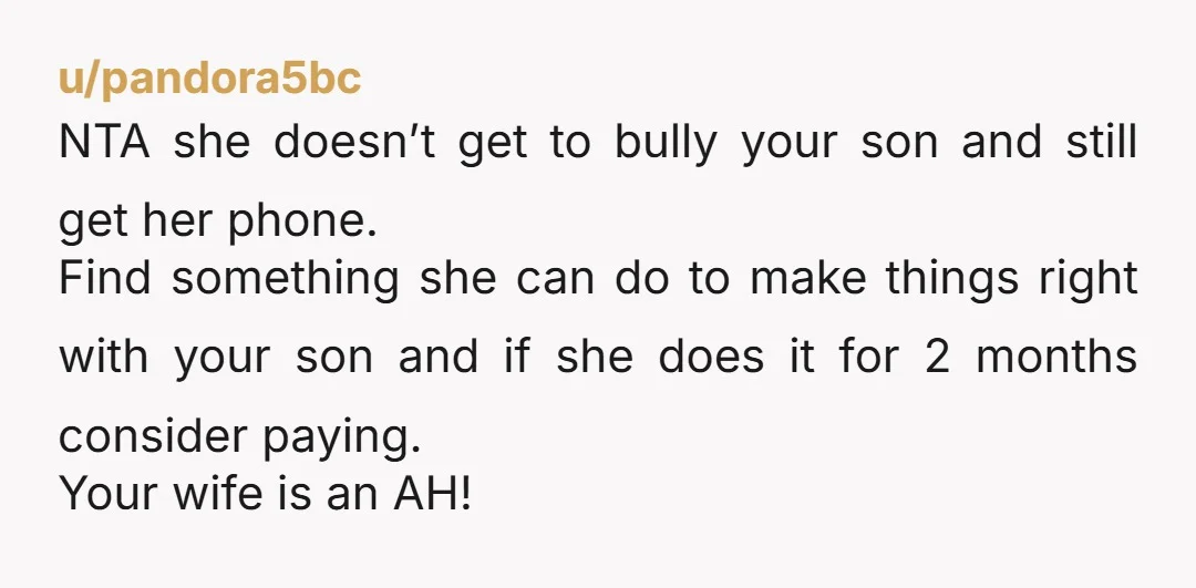 u/No_While9064
Does your wife realize kids K!LL themselves over nasty behavior like this???? Strong NTA, wife and step are though.
I wouldn’t pay for a thing.