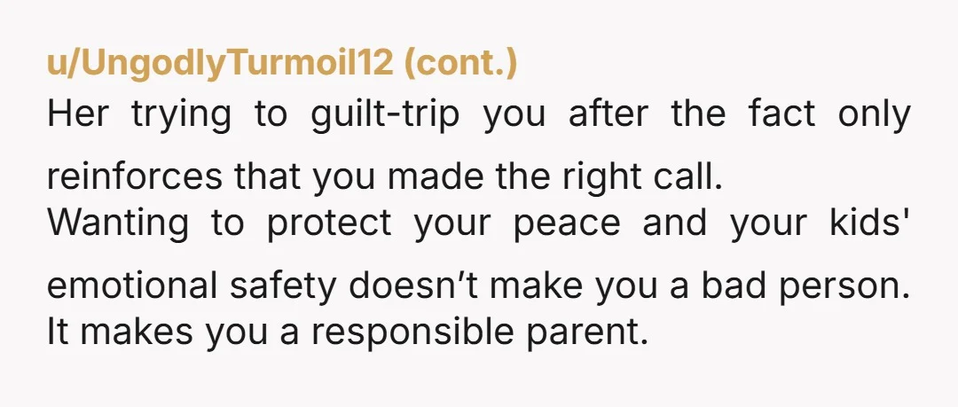 u/Tremenda-Carucha NTA. I think what she's trying to pull here is low-key ridiculous, like expecting the OP to just drop everything and babysit her kid as a favor because their...