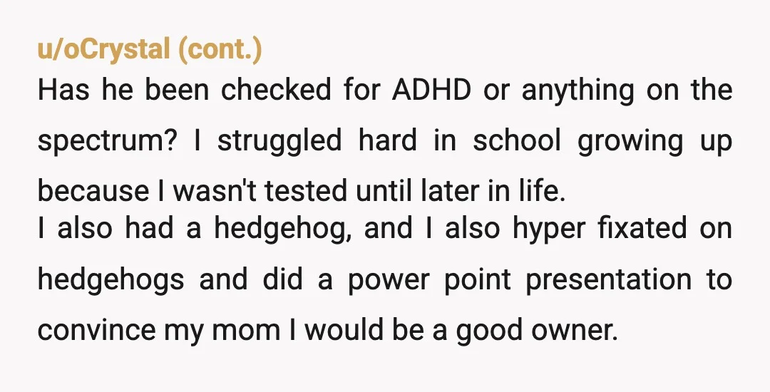 u/lasthurrah888 Taking his beloved pet away will only make this worse. He probably needs therapy. There is something going on that’s upsetting him. Children don’t just misbehave to be bad....