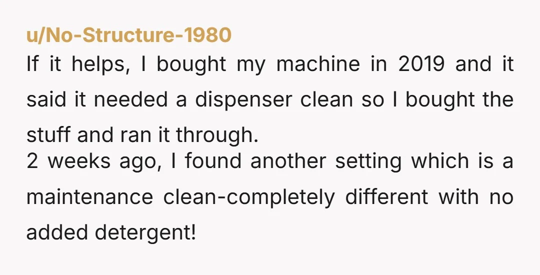 u/Notarealusername3058 This is one of the reasons I hate front load washers. Top load have less areas to get buildup and that need cleaned. Also less issues with leaks around...