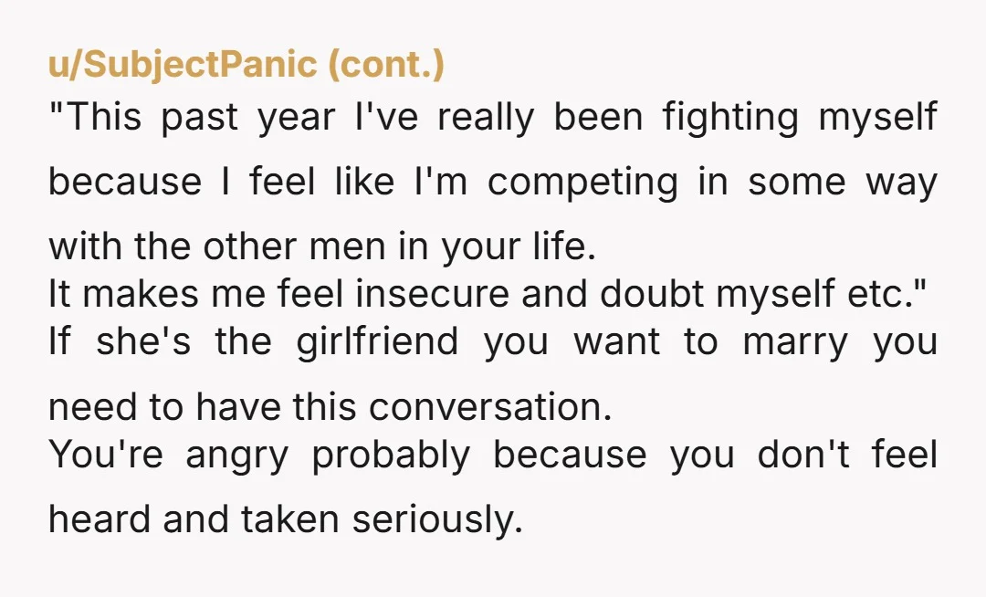 u/zezex First of all, I'm sorry you're feeling this way. I don't think it's childish, because it's not about the activity itself, but rather the feeling of betrayal caused by...