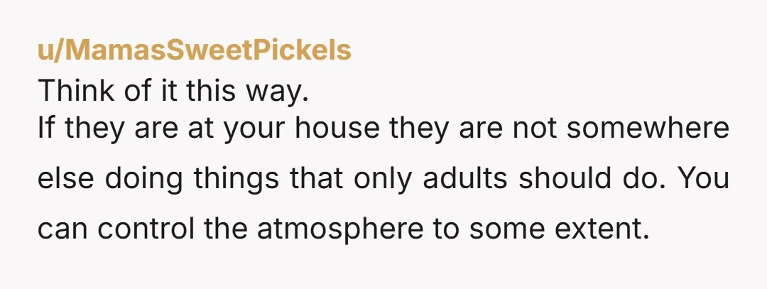 u/LothricLoser NTA, some households may be completely fine with non-family members over, but that doesn’t mean you have to be. It’s your home too, you’re allowed to place this boundary....
