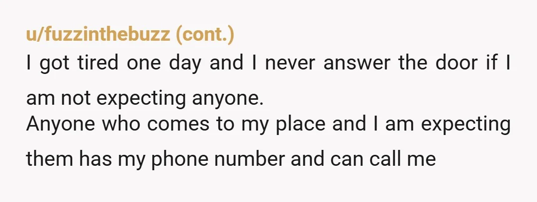u/La415 Honestly time for a call to the local PD every time it happens, just for your safety and for a record of it. Hopefully their guests will let the...