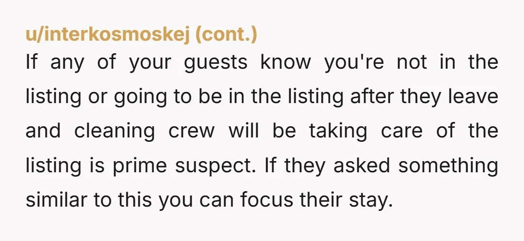 u/Successful_Fish9135 I’m also a chef and this is why I don’t put high end items in rental. I put items out that are good enough for the average person and...