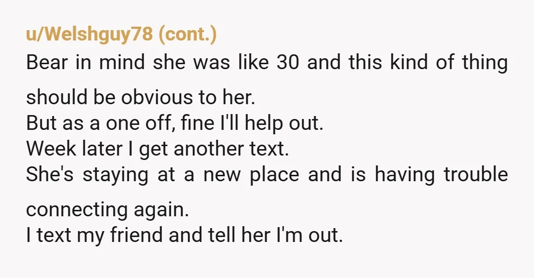 u/Working_Estate_3695 Your client should try that crap with a mechanic or other skilled trade. She’d get an earful.