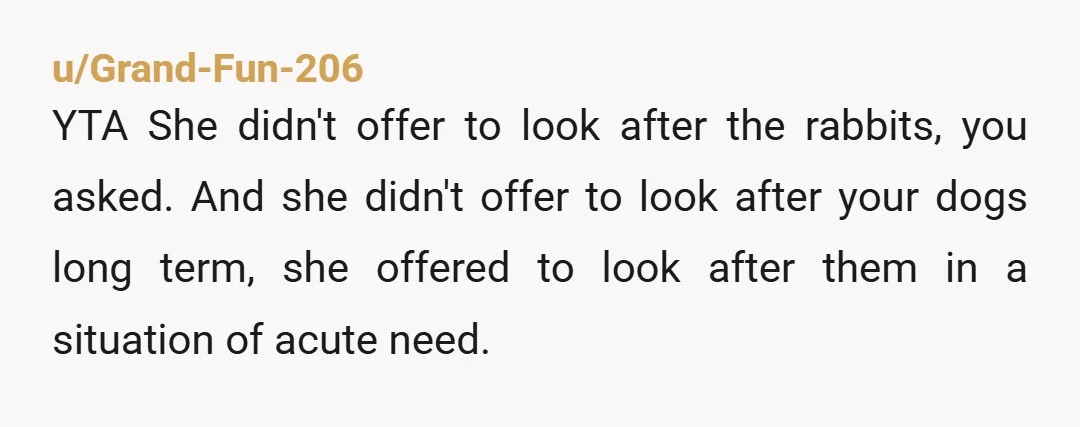 u/cehag76937 YTA, i think you're being unfair on her to keep your pets from what was to be 1 night to indefinitely. your gf is right to complain and you...
