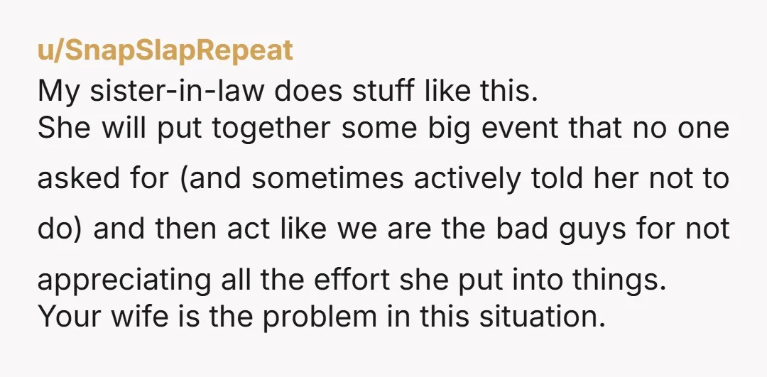 u/Kat092620
My husband and I have this argument a lot and I finally just ask him are you doing that for me or to make yourself feel better.