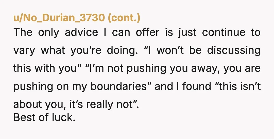 u/Anthem_de_Aria
Your sister is suffering from MCS.
Main Character Syndrome.
She definitely has no rights or say.
NTA.